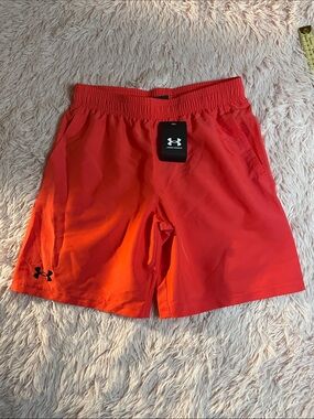 Under Armour Bright Red Boys' Athletic Shorts